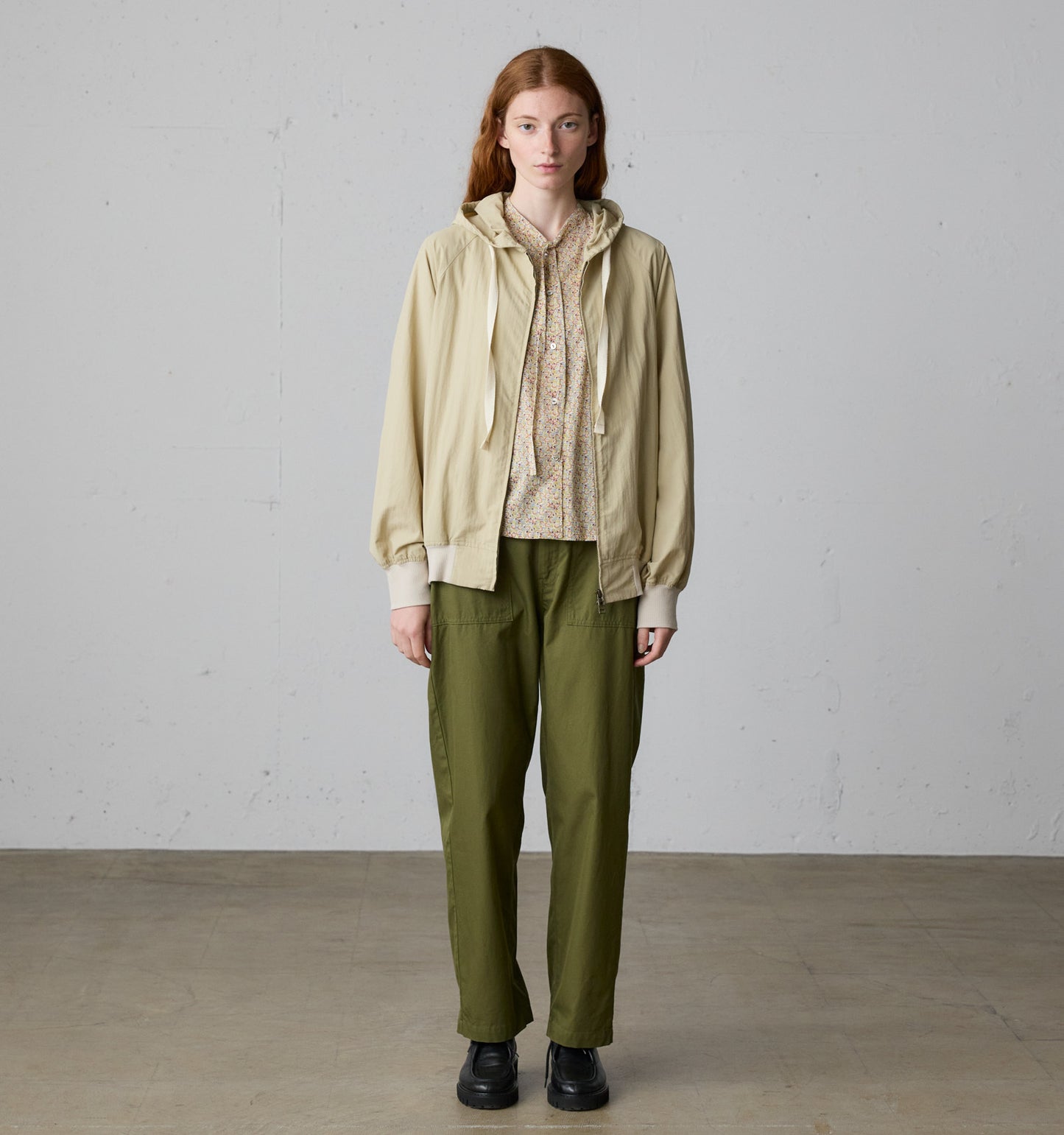 hooded blouson
