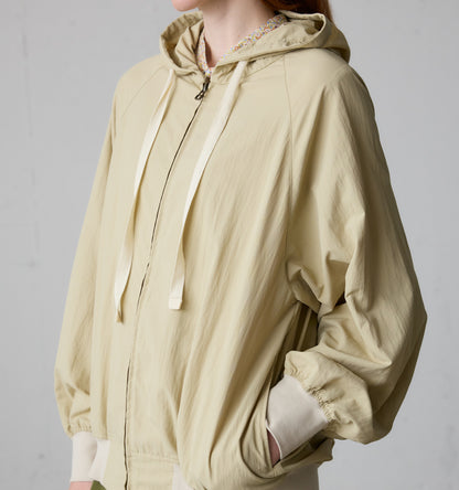 hooded blouson