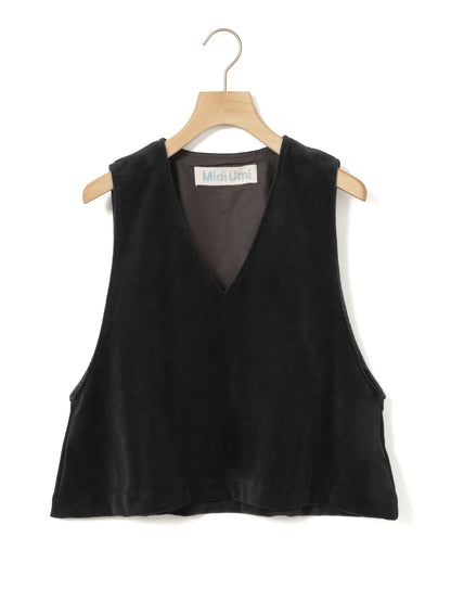 4-710363 velour flare vest