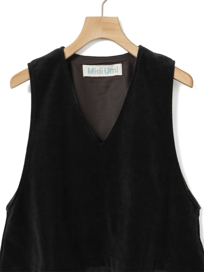 4-710363 velour flare vest