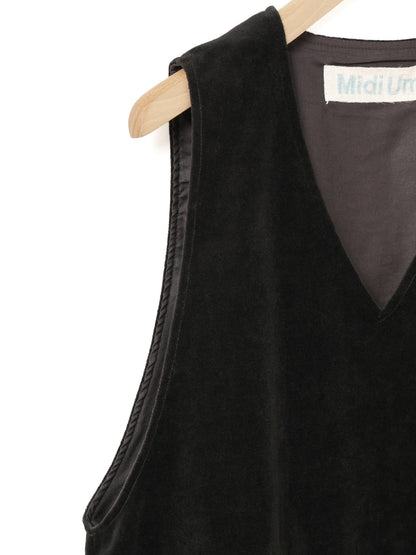 4-710363 velour flare vest