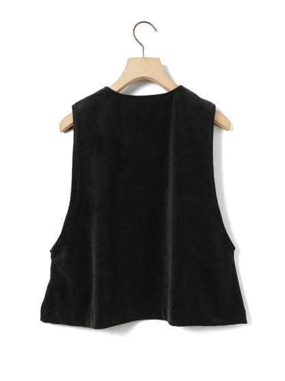 4-710363 velour flare vest