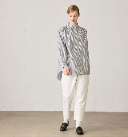 high waist white denim pants