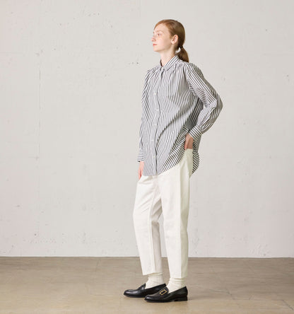 high waist white denim pants