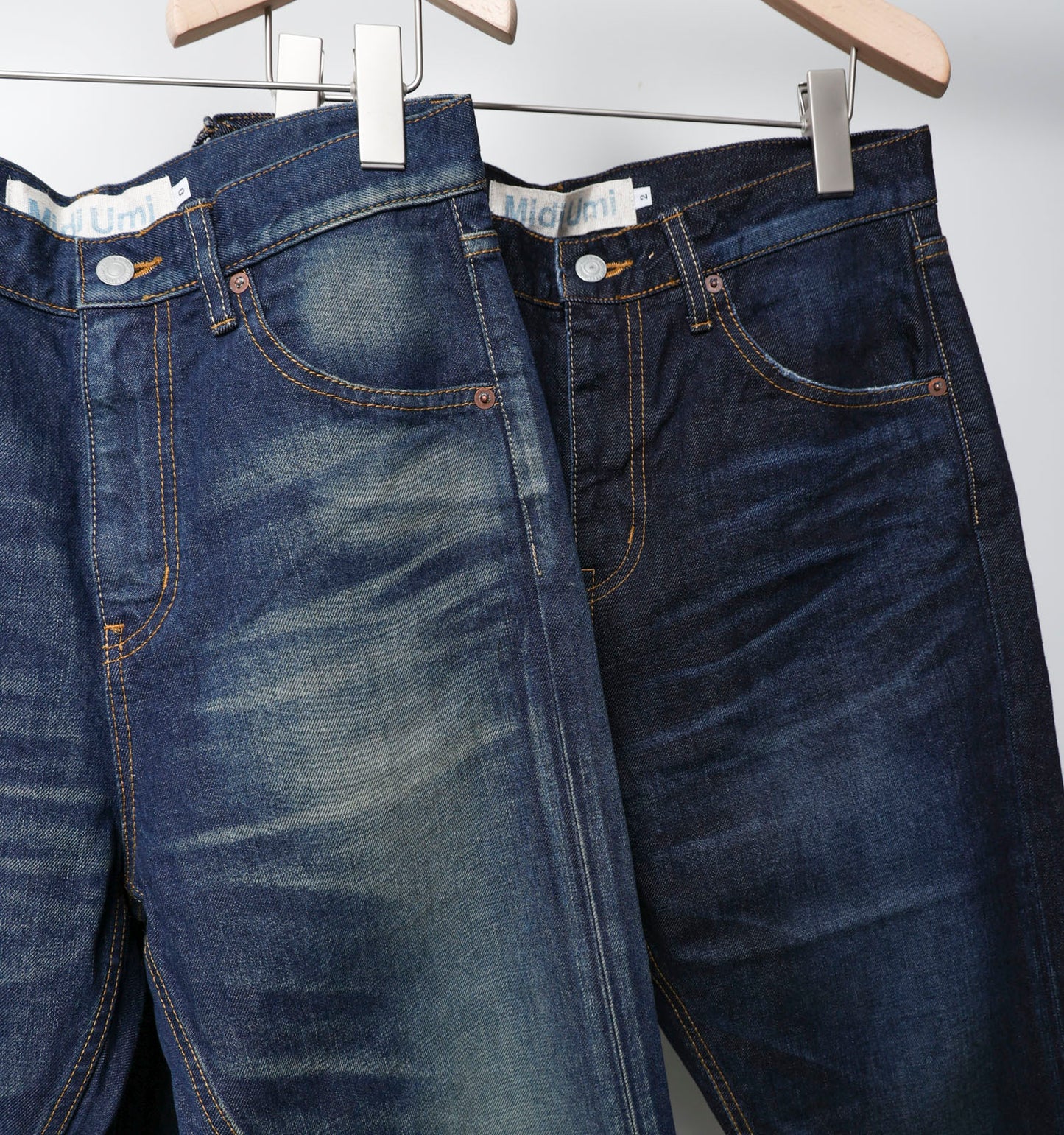 high waist denim pants