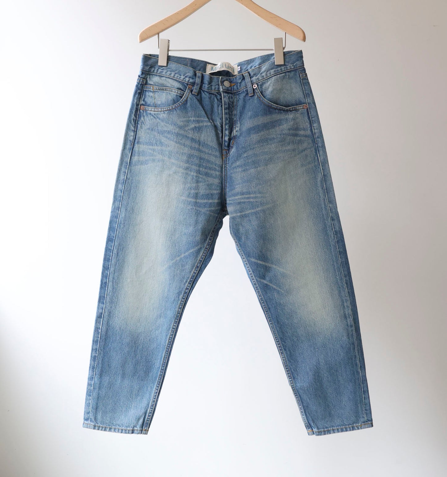 high waist denim pants