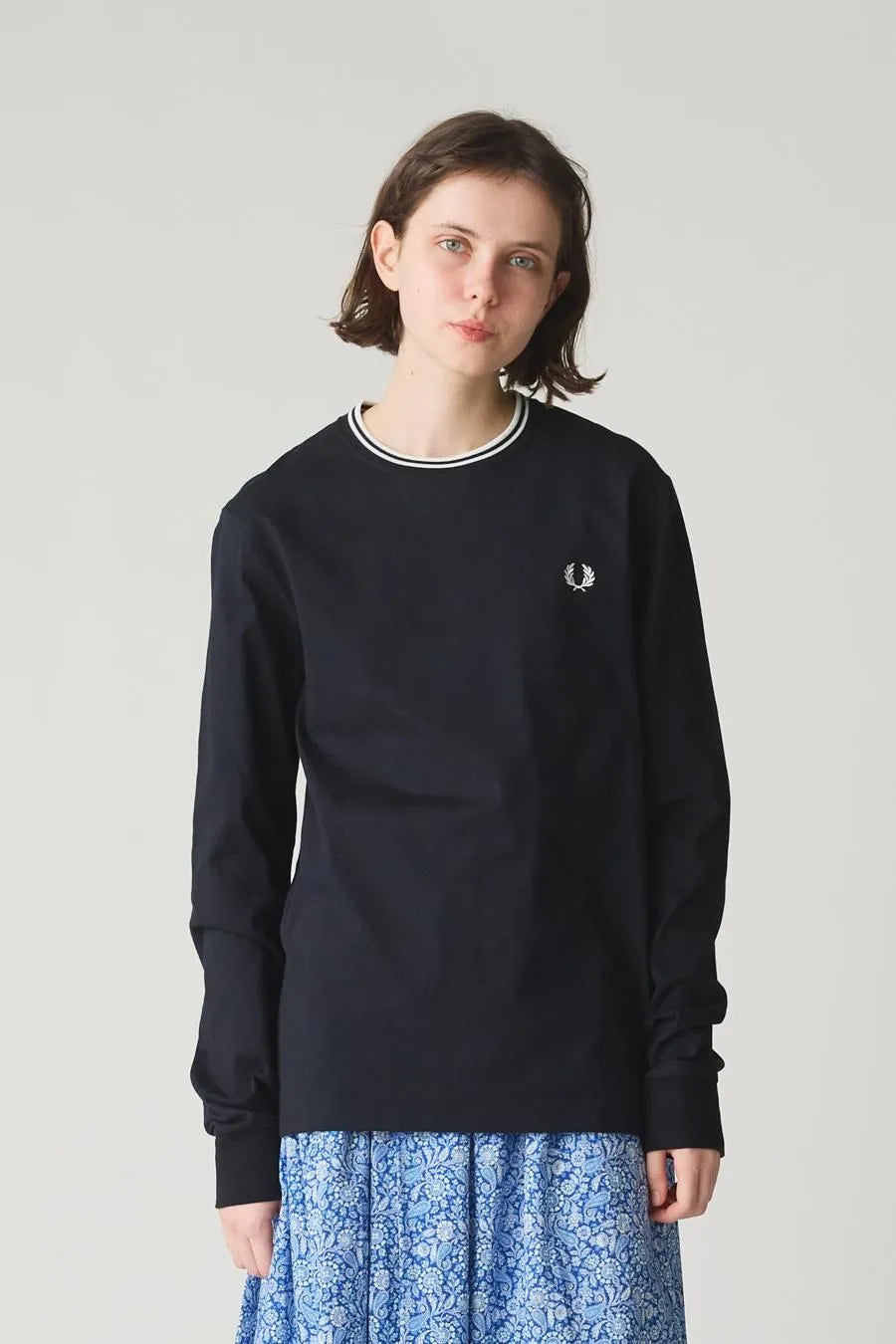 Twin Tipped Long Sleeve T-Shirt / Fred Perry