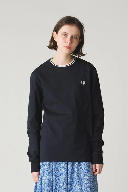 Twin Tipped Long Sleeve T-Shirt / Fred Perry