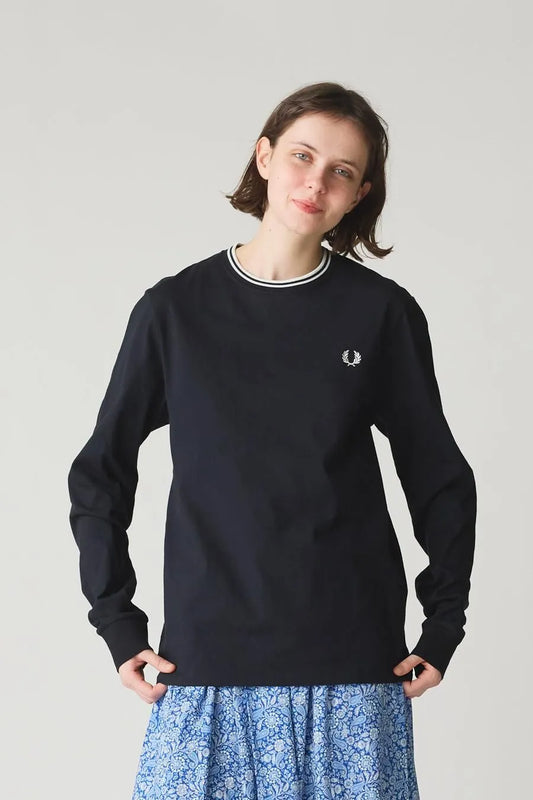 Twin Tipped Long Sleeve T-Shirt / Fred Perry