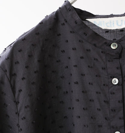 half sleeve dots A line shirt