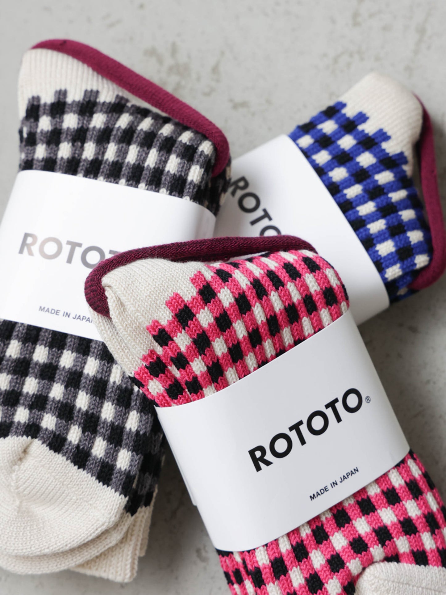 GINGHAM CHECK SOCKSR1506 /ROTOTO