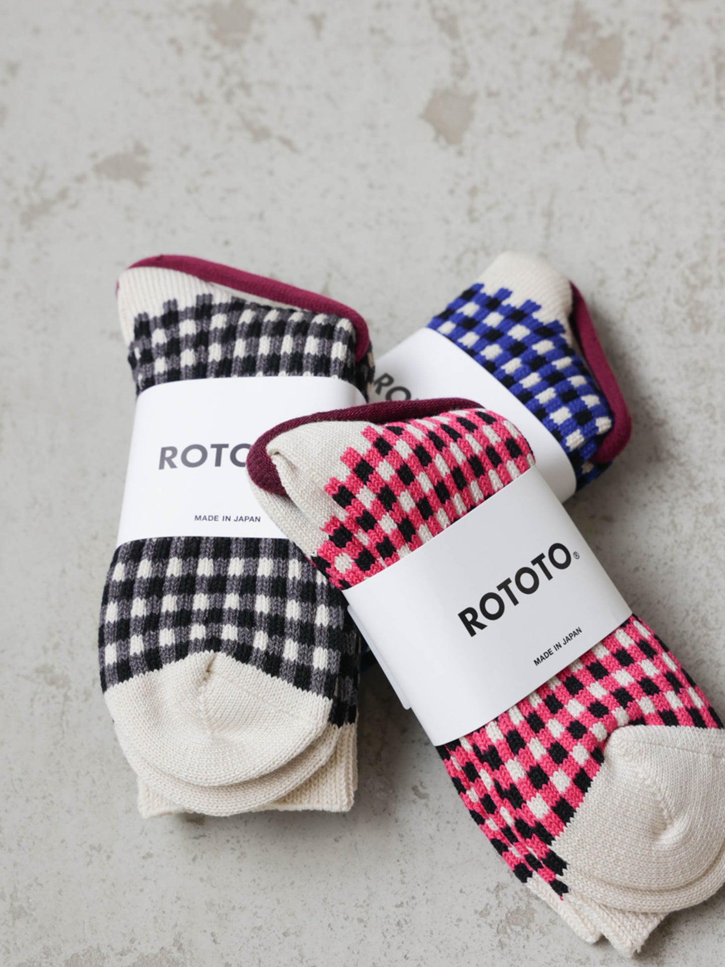 GINGHAM CHECK SOCKSR1506 /ROTOTO