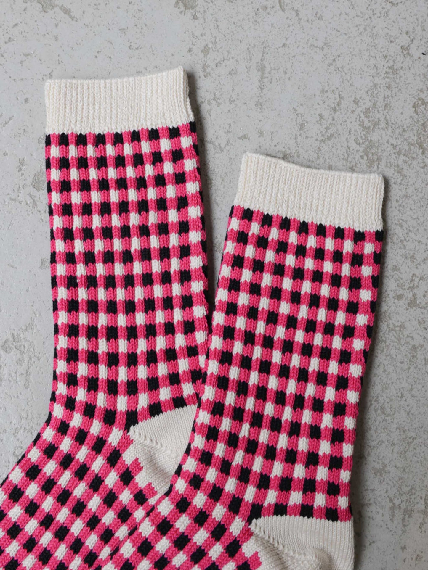 GINGHAM CHECK SOCKSR1506 /ROTOTO