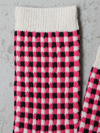 GINGHAM CHECK SOCKSR1506 /ROTOTO