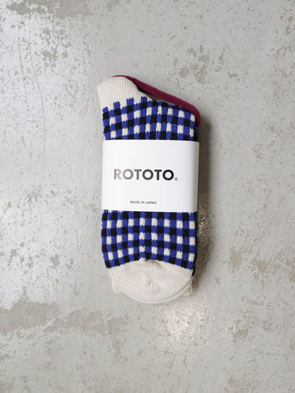 GINGHAM CHECK SOCKSR1506 /ROTOTO