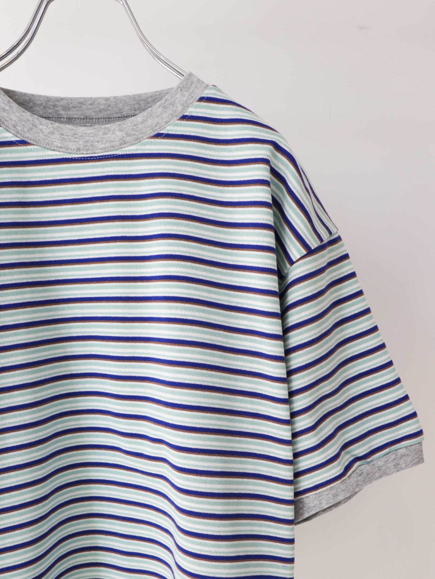 multi border T-shirt/STAR&STRIPE
