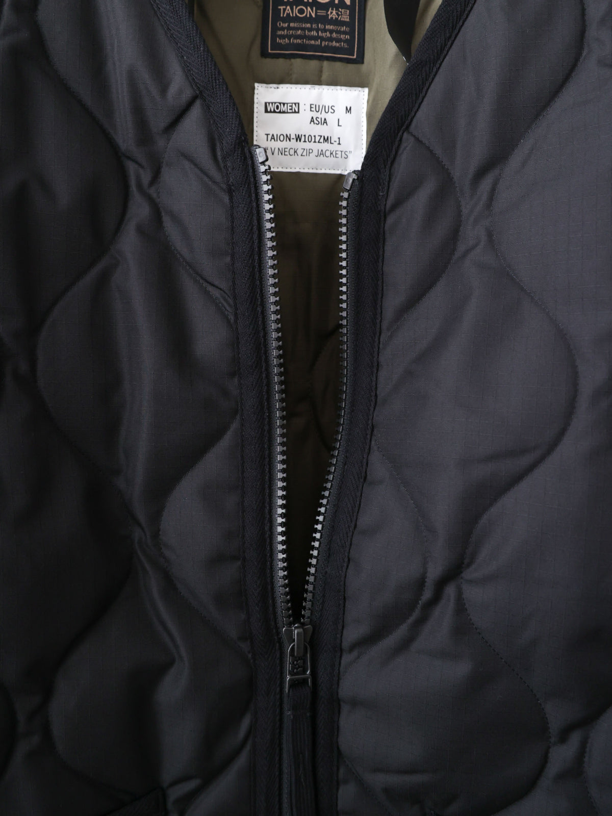 63T0278101	TAION W101ZML-1 MLT V NECK ZIP jacket