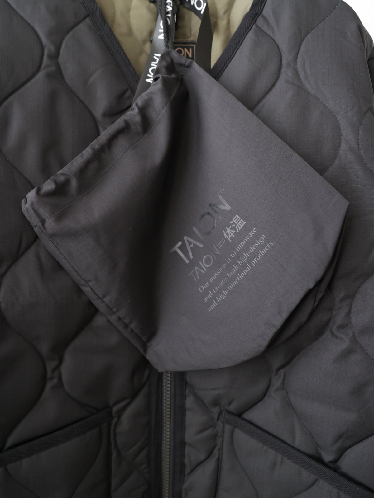 63T0278101	TAION W101ZML-1 MLT V NECK ZIP jacket